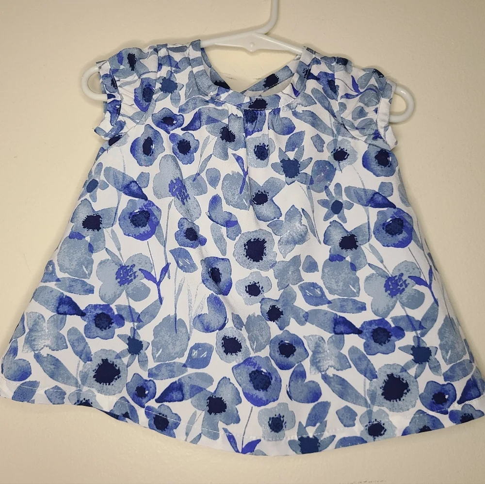 Bundle of blue and green baby dresses 3-6months gap & oshkosh